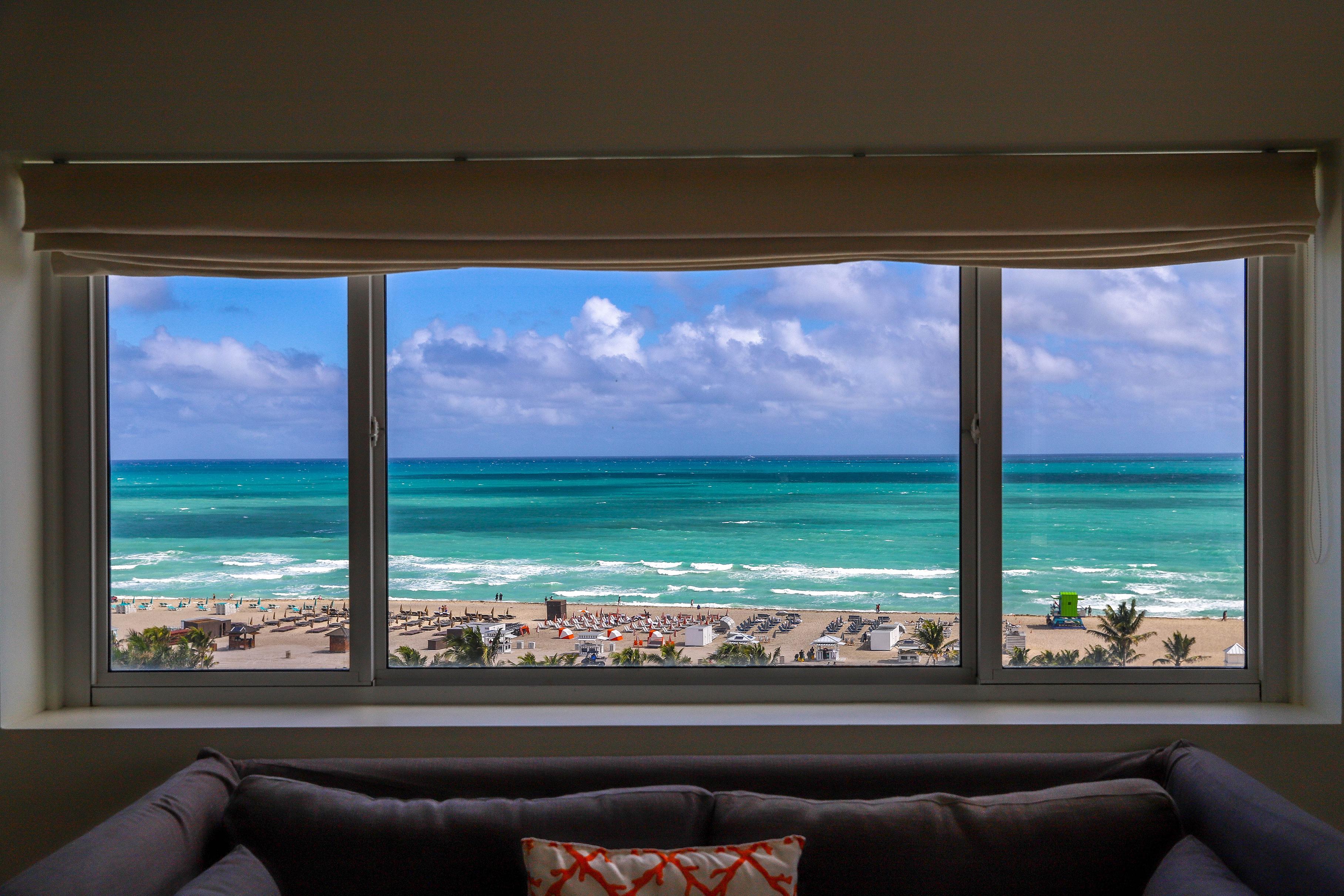 阿罗鹦鹉螺酒店 迈阿密海滩 外观 照片 Ocean View from a South Beach Hotel